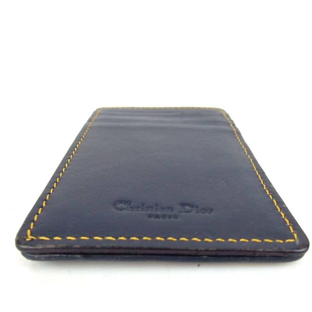 Authentic Christian Dior Trotter Card Case canvas/leather [Used] - Picture 4 of 11